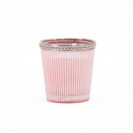 VASO RAYADO ROSA VAINILLA-ALMENDRA VASO RAYADO ROSA VAINILLA-ALMENDRA