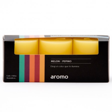 VELA CAJAx3 CARTAGENA AMARILLO  (Melón-Pepino)