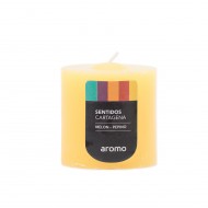 VELA  5,5x5,5 cm CARTAGENA AMARILLO  (Melón-Pepino) VELA  5,5x5,5 cm CARTAGENA AMARILLO  (Melón-Pepino)