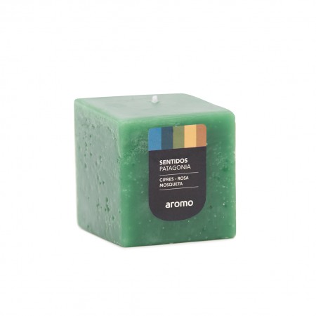 CUBO 6x6 cm  PATAGONIA VERDE (Ciprés-Rosa Mosqueta) CUBO 6x6 cm  PATAGONIA VERDE (Ciprés-Rosa Mosqueta)