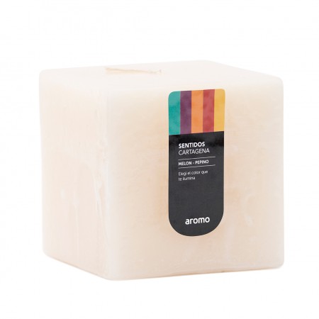 CUBO 10x10 cm CARTAGENA BLANCO  (Melón-Pepino) CUBO 10x10 cm CARTAGENA BLANCO  (Melón-Pepino)