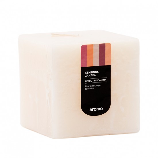 CUBO 10x10 cm ZAHARA BLANCO (Neroli-Bergamota) CUBO 10x10 cm ZAHARA BLANCO (Neroli-Bergamota)