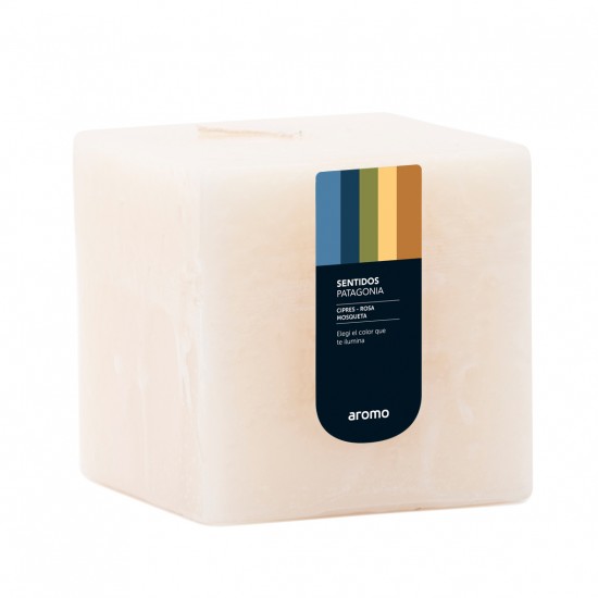 CUBO 10x10 cm PATAGONIA BLANCO (Ciprés-Rosa Mosqueta) CUBO 10x10 cm PATAGONIA BLANCO (Ciprés-Rosa Mosqueta)