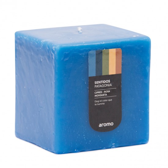 CUBO 10x10 cm PATAGONIA AZUL (Ciprés-Rosa Mosqueta) CUBO 10x10 cm PATAGONIA AZUL (Ciprés-Rosa Mosqueta)