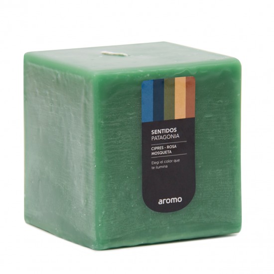 CUBO 10x10 cm PATAGONIA VERDE (Ciprés-Rosa Mosqueta) CUBO 10x10 cm PATAGONIA VERDE (Ciprés-Rosa Mosqueta)