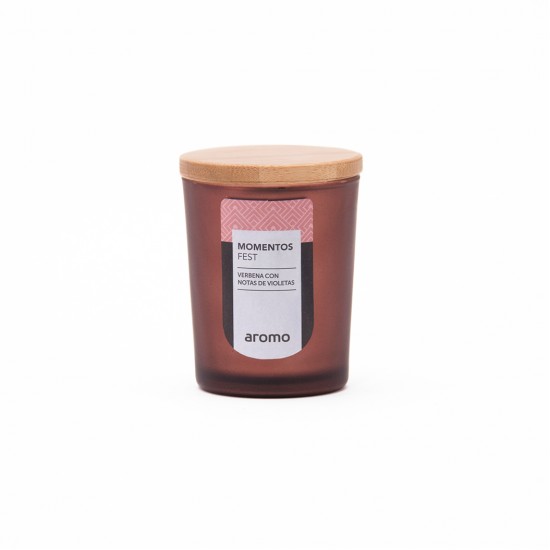 VASO CERA VEGETAL 5x7 MARRON MOMENTOS-FEST (Verbena con notas de Violetas) VASO CERA VEGETAL 5x7 MARRON MOMENTOS-FEST (Verbena con notas de Violetas)
