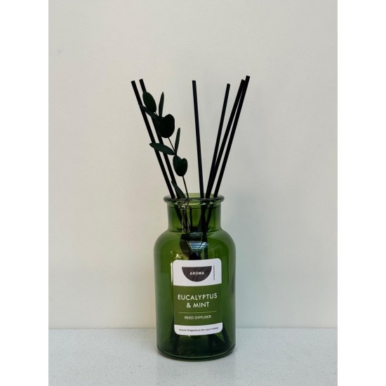 Difusor VINTAGE CON FLORES (Eucalyptus y Menta)