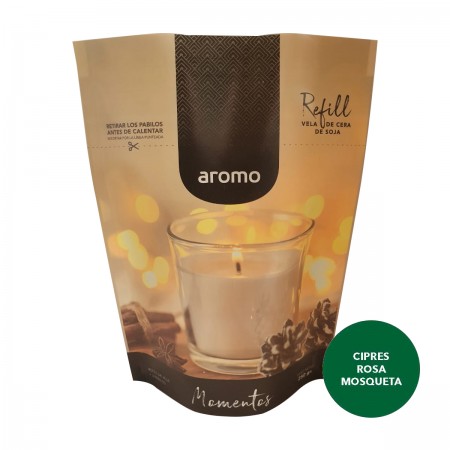 Refill Vela de Cera de Soja - Ciprés Rosa Mosqueta