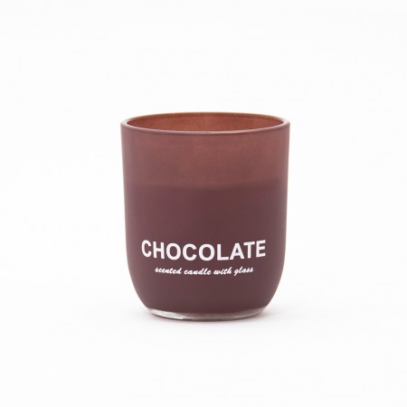 VASO ESMERILADO CHOCOLATE  7x8